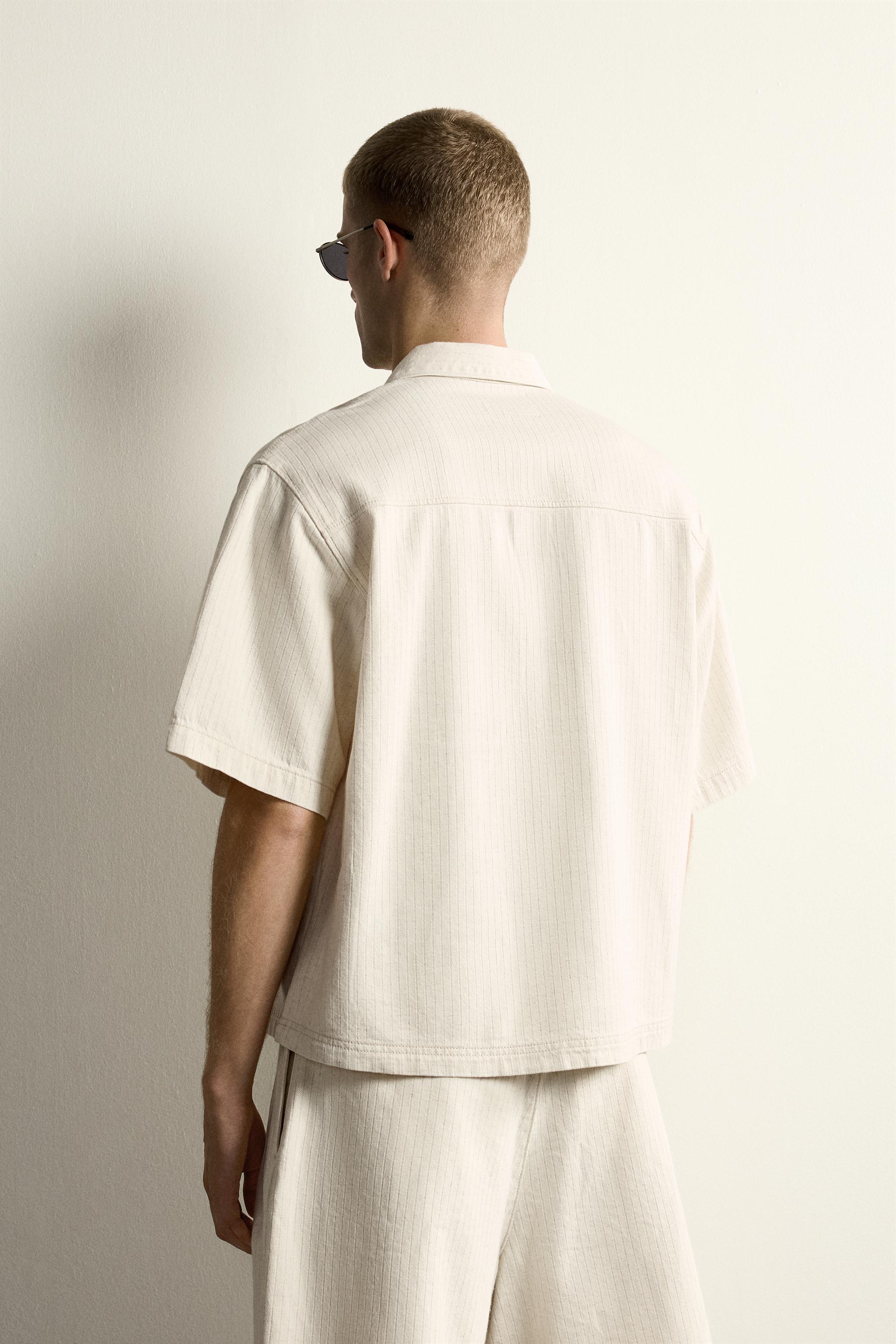 BOXY FIT STRIPED POLO SHIRT